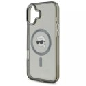 Karl Lagerfeld Etui Karl Lagerfeld do iPhone 16 6.1" Czarny MagSafe Hardcase IML Metal Karl Head