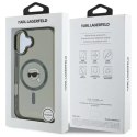 Karl Lagerfeld Etui Karl Lagerfeld do iPhone 16 6.1" Czarny MagSafe Hardcase IML Metal Karl Head