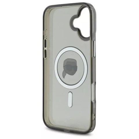 Karl Lagerfeld Etui Karl Lagerfeld do iPhone 16 6.1" Czarny MagSafe Hardcase IML Metal Karl Head Karl Lagerfeld Etui Karl Lagerfeld do iPhone 16 6.1" Czarny MagSafe Hardcase IML Metal Karl Head
