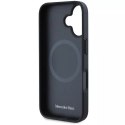 Mercedes Etui Mercedes do iPhone 16 6.1" Czarny Hardcase MB Blue Line Leather MagSafe