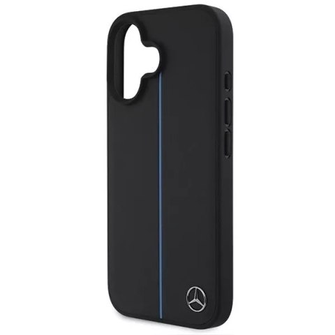 Mercedes Etui Mercedes do iPhone 16 6.1" Czarny Hardcase MB Blue Line Leather MagSafe Mercedes Etui Mercedes do iPhone 16 6.1" Czarny Hardcase MB Blue Line Leather MagSafe