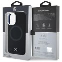 Mercedes Etui Mercedes do iPhone 16 6.1" Czarny Hardcase Silicone Tonal Logo MagSafe
