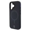 Mercedes Etui Mercedes do iPhone 16 6.1" Czarny MagSafe Hardcase Plain Smooth Leather