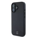 Mercedes Etui Mercedes do iPhone 16 6.1" Czarny MagSafe Hardcase Textured And Plain Leather