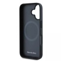 Mercedes Etui Mercedes do iPhone 16 6.1" Czarny MagSafe Hardcase Textured And Plain Leather