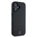 Mercedes Etui Mercedes do iPhone 16 6.1" Czarny MagSafe Hardcase Textured And Plain Leather