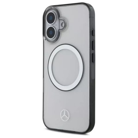 Mercedes Etui Mercedes do iPhone 16 6.1" MagSafe Transparent Hardcase Printed Logo Mercedes Etui Mercedes do iPhone 16 6.1" MagSafe Transparent Hardcase Printed Logo