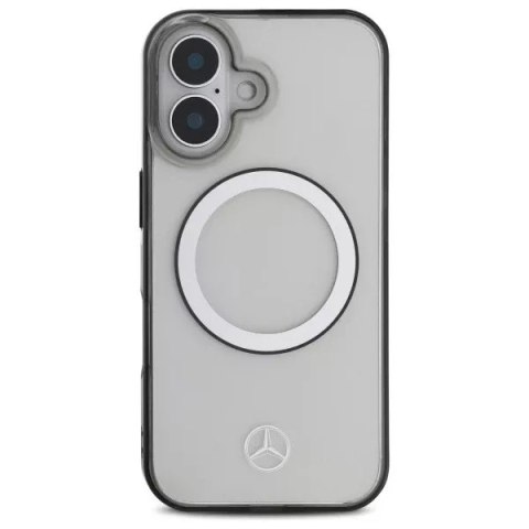 Mercedes Etui Mercedes do iPhone 16 6.1" MagSafe Transparent Hardcase Printed Logo Mercedes Etui Mercedes do iPhone 16 6.1" MagSafe Transparent Hardcase Printed Logo