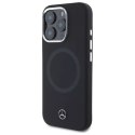 Mercedes Etui Mercedes do iPhone 16 Pro 6.3" Czarny MagSafe Hardcase Silicone Tonal Logo