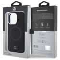Mercedes Etui Mercedes do iPhone 16 Pro 6.3" Czarny MagSafe Hardcase Silicone Tonal Logo