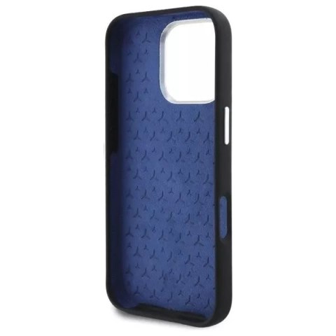Mercedes Etui Mercedes do iPhone 16 Pro 6.3" Czarny MagSafe Hardcase Silicone Tonal Logo Mercedes Etui Mercedes do iPhone 16 Pro 6.3" Czarny MagSafe Hardcase Silicone Tonal Logo