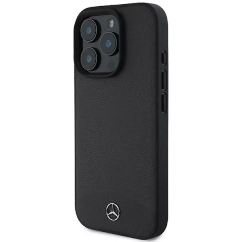 Mercedes Etui Mercedes do iPhone 16 Pro Max 6.9" Czarne MagSafe Hardcase Textured And Plain Leather Mercedes Etui Mercedes do iPhone 16 Pro Max 6.9" Czarne MagSafe Hardcase Textured And Plain Leather