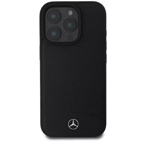 Mercedes Etui Mercedes do iPhone 16 Pro Max 6.9" Czarne MagSafe Hardcase Textured And Plain Leather Mercedes Etui Mercedes do iPhone 16 Pro Max 6.9" Czarne MagSafe Hardcase Textured And Plain Leather