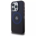 Mercedes Etui Mercedes do iPhone 16 Pro Max 6.9" Czarny Hardcase MB Double Layer BiColor MagSafe