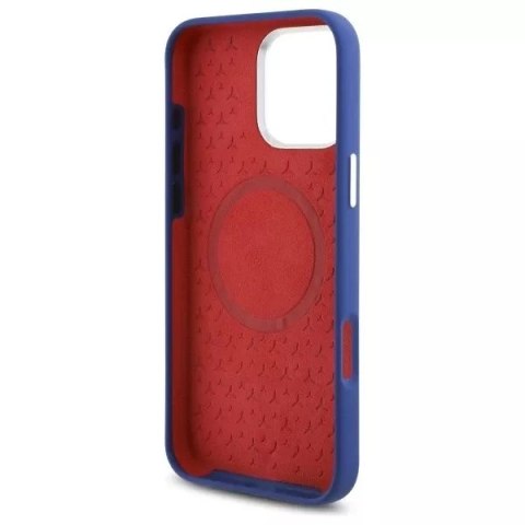 Mercedes Etui Mercedes do iPhone 16 Pro Max 6.9" Granatowy MagSafe Hardcase Silicone Red Stripe Mercedes Etui Mercedes do iPhone 16 Pro Max 6.9" Granatowy MagSafe Hardcase Silicone Red Stripe