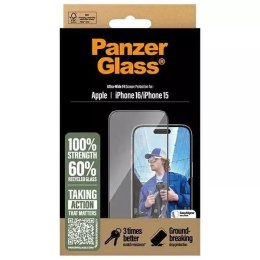 PanzerGlass Szkło hartowane PanzerGlass Screen Protector Ultra-Wide Fit na iPhone 16