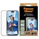 PanzerGlass Szkło hartowane do iPhone 16 PanzerGlass Screen Protector Aluminum Frame Ultra-Wide Fit z aluminiową ramką