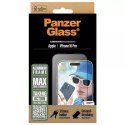 PanzerGlass Szkło hartowane do iPhone 16 Pro PanzerGlass Screen Protector Aluminum Frame Ultra-Wide Fit z aluminiową ramką