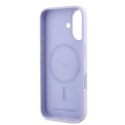 Ringke Etui Karl Lagerfeld do iPhone 16 6.1" Fioletowy MagSafe Hardcase Silicone Karl&Choupette Ring