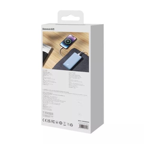 Baseus Powerbank Baseus Airpow 10000 mAh 20W Niebieski Baseus Powerbank Baseus Airpow 10000 mAh 20W Niebieski