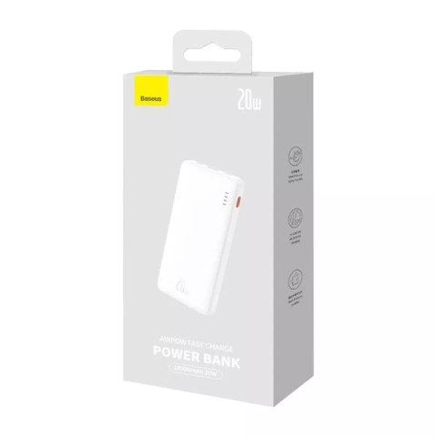 Baseus Powerbank Baseus Airpow 10000mAh 20W Biały Baseus Powerbank Baseus Airpow 10000mAh 20W Biały