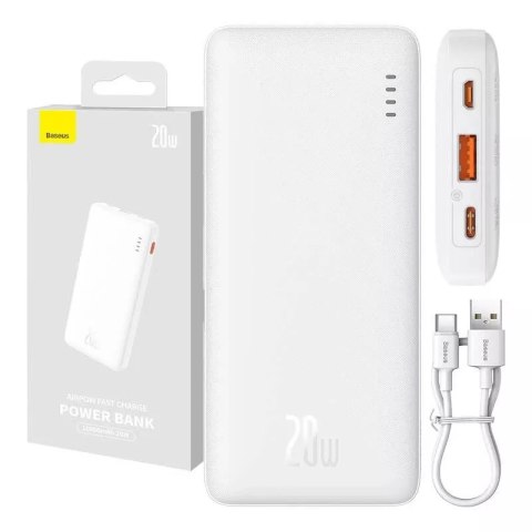 Baseus Powerbank Baseus Airpow 10000mAh 20W Biały Baseus Powerbank Baseus Airpow 10000mAh 20W Biały