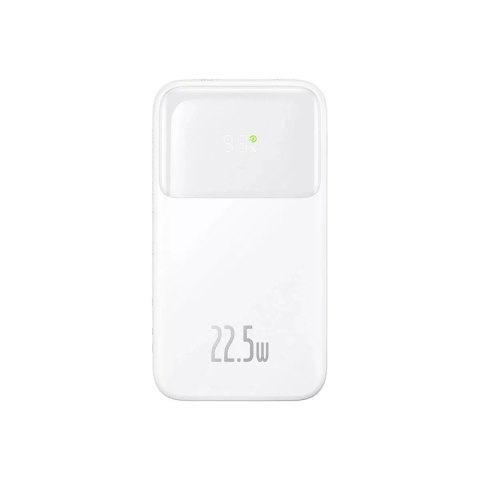 Baseus Powerbank Baseus Comet Series z wyświetlaczem 20000mAh 22.5W - biały + kabel USB-A / USB-C Baseus Powerbank Baseus Comet Series z wyświetlaczem 20000mAh 22.5W - biały + kabel USB-A / USB-C