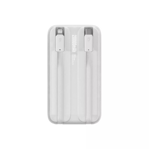 Baseus Powerbank Baseus Comet Series z wyświetlaczem 20000mAh 22.5W - biały + kabel USB-A / USB-C Baseus Powerbank Baseus Comet Series z wyświetlaczem 20000mAh 22.5W - biały + kabel USB-A / USB-C