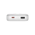 Baseus Powerbank Baseus Comet Series z wyświetlaczem 20000mAh 22.5W - biały + kabel USB-A / USB-C