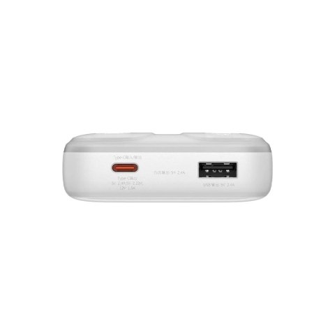 Baseus Powerbank Baseus Comet Series z wyświetlaczem 20000mAh 22.5W - biały + kabel USB-A / USB-C Baseus Powerbank Baseus Comet Series z wyświetlaczem 20000mAh 22.5W - biały + kabel USB-A / USB-C