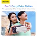 Baseus Powerbank Baseus Comet Series z wyświetlaczem 20000mAh 22.5W - biały + kabel USB-A / USB-C