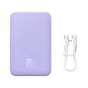 Baseus Powerbank Baseus Magnetic Mini 20000 mAh 20W - fioletowy + kabel USB-C / USB-C