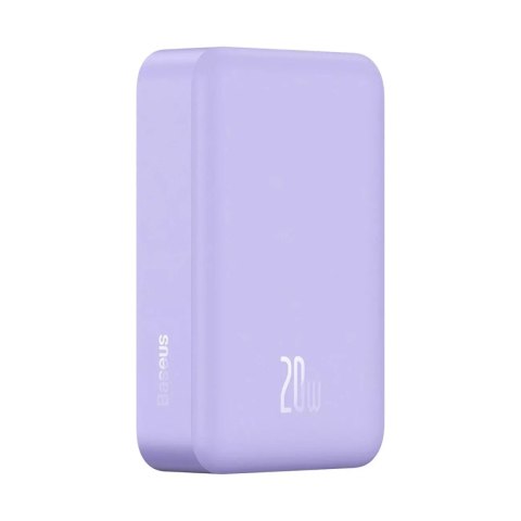 Baseus Powerbank Baseus Magnetic Mini 20000 mAh 20W - fioletowy + kabel USB-C / USB-C Baseus Powerbank Baseus Magnetic Mini 20000 mAh 20W - fioletowy + kabel USB-C / USB-C