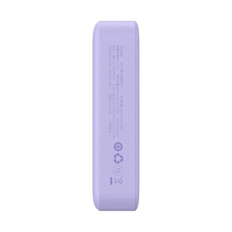 Baseus Powerbank Baseus Magnetic Mini 20000 mAh 20W - fioletowy + kabel USB-C / USB-C Baseus Powerbank Baseus Magnetic Mini 20000 mAh 20W - fioletowy + kabel USB-C / USB-C