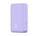 Baseus Powerbank Baseus Magnetic Mini 20000 mAh 20W - fioletowy + kabel USB-C / USB-C