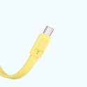 Baseus Powerbank Baseus Magnetic Mini MagSafe 10000mAh 30W z wbudowanym kablem USB-C - żółty + kabel Baseus Simple Series USB-C - USB-C