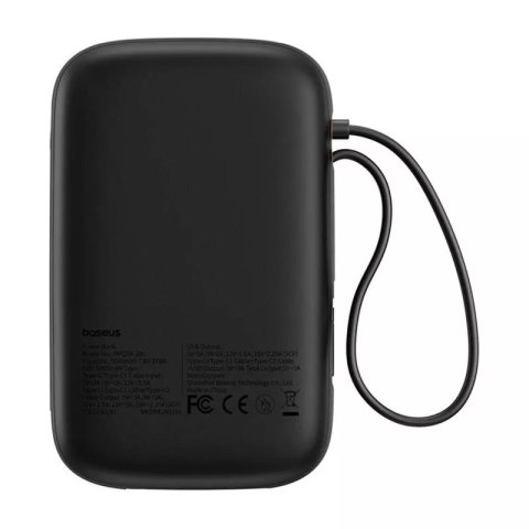 Baseus Powerbank Baseus QPow 2 10000mAh 30W 2xUSB-C Czarny Baseus Powerbank Baseus QPow 2 10000mAh 30W 2xUSB-C Czarny