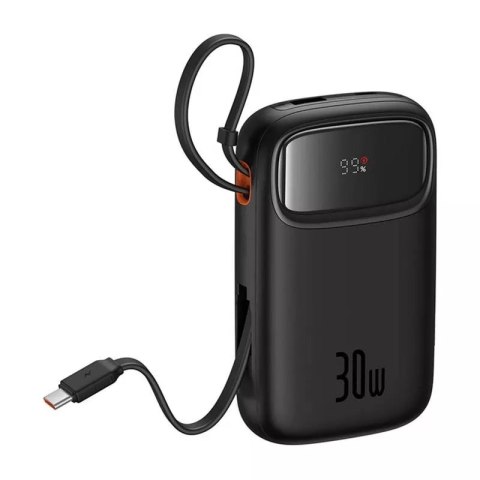Baseus Powerbank Baseus QPow 2 10000mAh 30W 2xUSB-C Czarny Baseus Powerbank Baseus QPow 2 10000mAh 30W 2xUSB-C Czarny