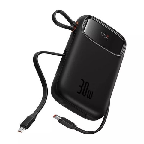 Baseus Powerbank Baseus QPow 2 10000mAh 30W 2xUSB-C Czarny Baseus Powerbank Baseus QPow 2 10000mAh 30W 2xUSB-C Czarny