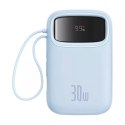 Baseus Powerbank Baseus QPow 2 10000mAh 30W 2xUSB-C Niebieski