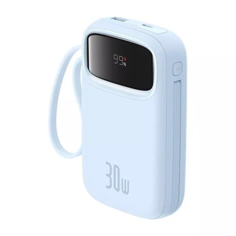 Baseus Powerbank Baseus QPow 2 10000mAh 30W 2xUSB-C Niebieski Baseus Powerbank Baseus QPow 2 10000mAh 30W 2xUSB-C Niebieski