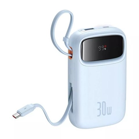 Baseus Powerbank Baseus QPow 2 10000mAh 30W 2xUSB-C Niebieski Baseus Powerbank Baseus QPow 2 10000mAh 30W 2xUSB-C Niebieski