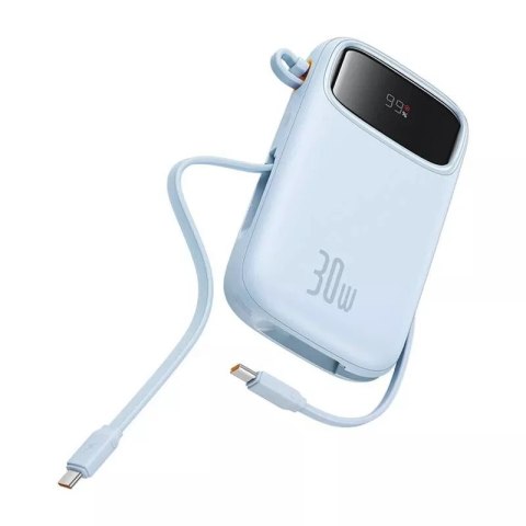 Baseus Powerbank Baseus QPow 2 10000mAh 30W 2xUSB-C Niebieski Baseus Powerbank Baseus QPow 2 10000mAh 30W 2xUSB-C Niebieski
