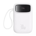 Baseus Powerbank Baseus QPow 2 10000mAh 30W Biały