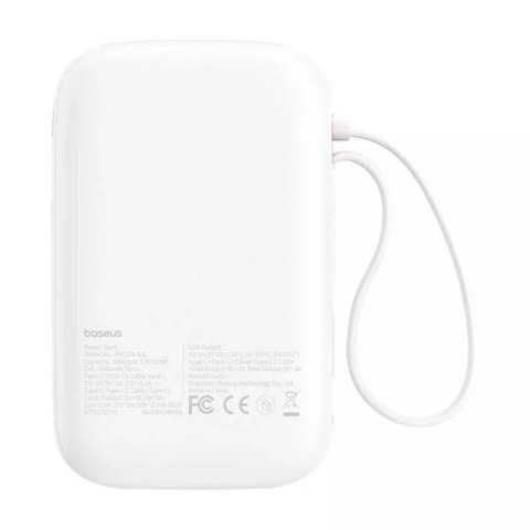Baseus Powerbank Baseus QPow 2 10000mAh 30W Biały Baseus Powerbank Baseus QPow 2 10000mAh 30W Biały