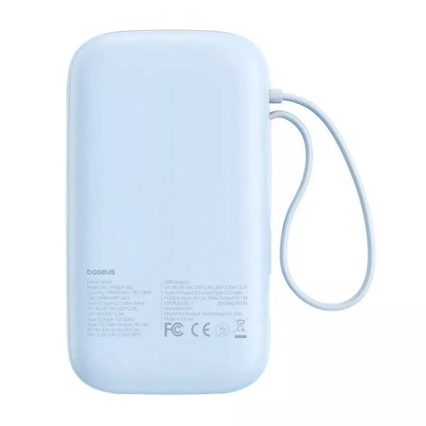 Baseus Powerbank Baseus QPow2 20000mAh 30W 2xUSB-C Niebieski Baseus Powerbank Baseus QPow2 20000mAh 30W 2xUSB-C Niebieski