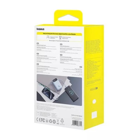Baseus Powerbank Baseus QPow2 20000mAh 30W 2xUSB-C Niebieski Baseus Powerbank Baseus QPow2 20000mAh 30W 2xUSB-C Niebieski