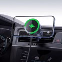 Baseus Uchwyt Baseus MagPro samochodowy z ładowarką indukcyjną Qi2.0 15W na kratkę nawiewu - Czarny