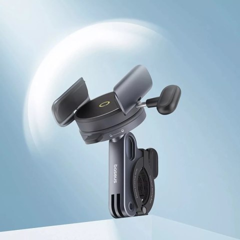 Baseus Uchwyt na rower / hulajnogę / skuter Baseus PrimeTrip Magnetyczny na telefon - Czarny Baseus Uchwyt na rower / hulajnogę / skuter Baseus PrimeTrip Magnetyczny na telefon - Czarny