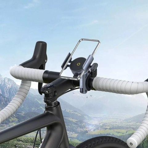 Baseus Uchwyt na rower / hulajnogę / skuter Baseus PrimeTrip Magnetyczny na telefon - Czarny Baseus Uchwyt na rower / hulajnogę / skuter Baseus PrimeTrip Magnetyczny na telefon - Czarny
